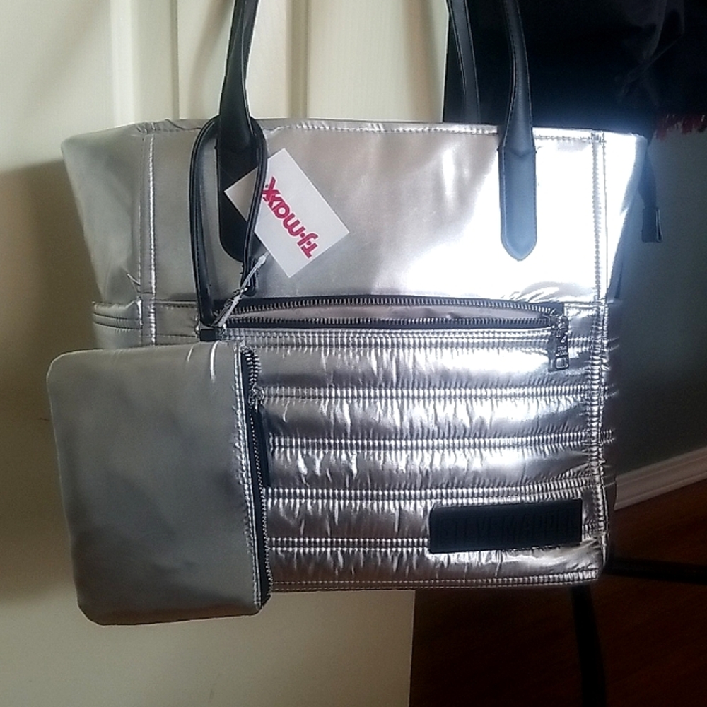 Steve Madden Silver Tote